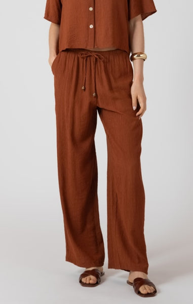 Cassidy Drawstring Pant (Burnt Sienna)