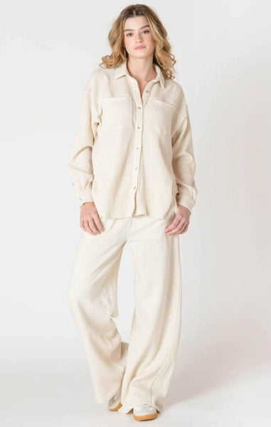 Chloe Wide Leg Jogger (Cake Batter)