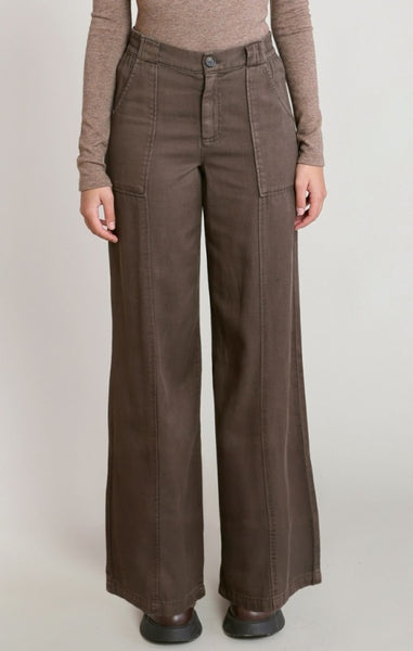 Brielle Twill Pant (Chestnut)