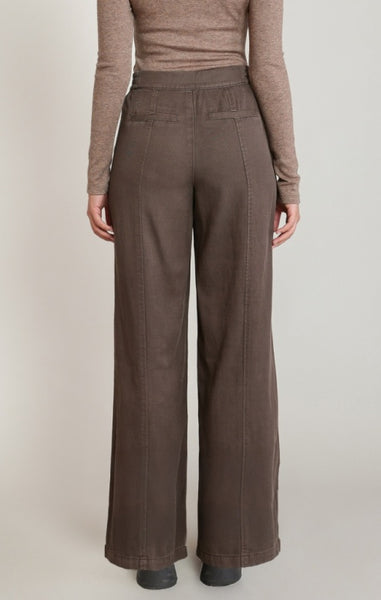 Brielle Twill Pant (Chestnut)