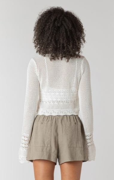 Kima Crochet Cardigan (Cream)