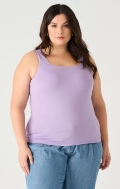 PLUS Marigold Square Neck Soft Tank (Lavender)