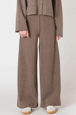Analise Wide Leg Pant (Mocha Heather)