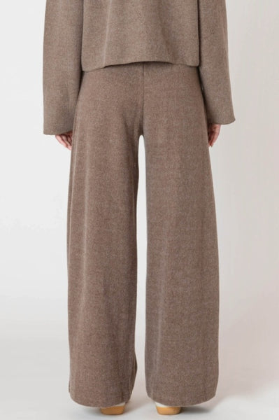 Analise Wide Leg Pant (Mocha Heather)