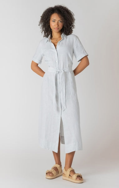 Maxine Striped Button Down Dress