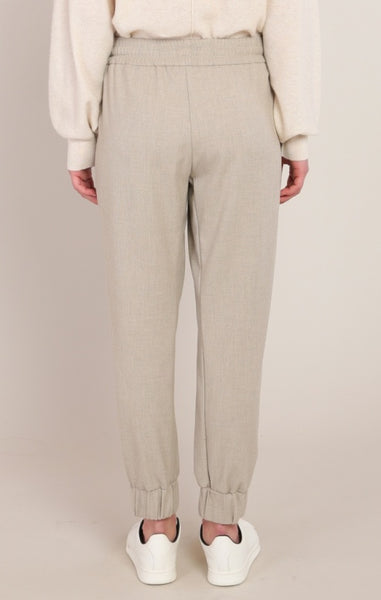 Jolie Cuffed Hem Pant (Oatmeal)