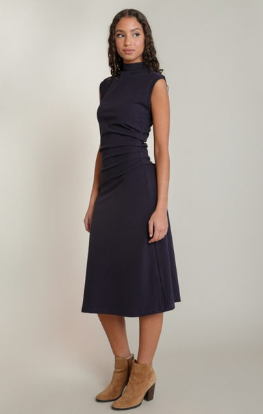 Ona Rouch Detail Dress (Navy)