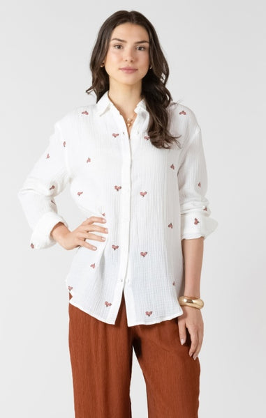 Kerrie Textured Cotton Blouse