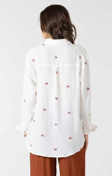 Kerrie Textured Cotton Blouse