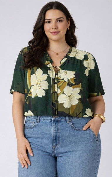 PLUS Jela Palm Blossom Blouse