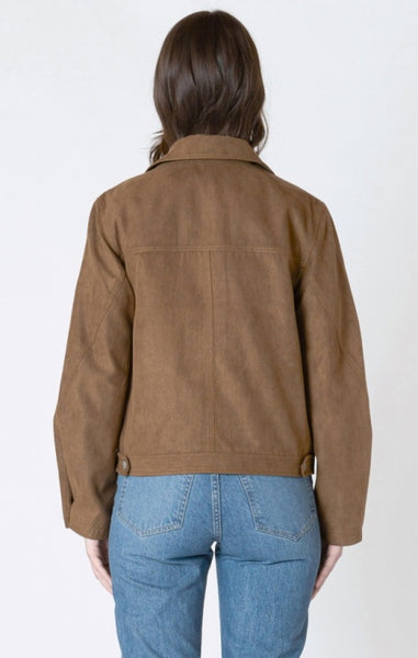 Marlise Faux Suede Jacket (Cafe)