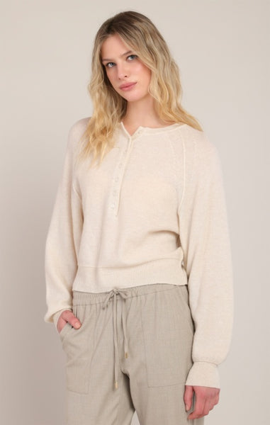 Marlie Henley Sweater (Pearl)