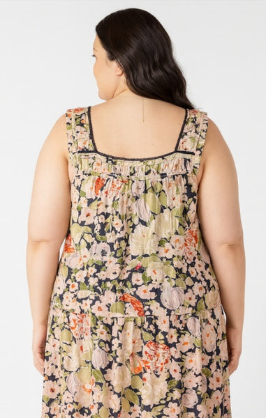 PLUS Isabella Floral Tank (Vintage Florals)