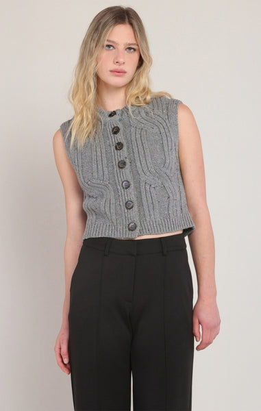 Monroe Sweater Vest (Grey)