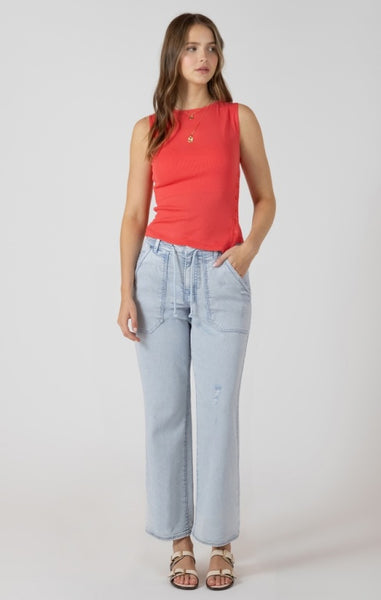 Margo Twill Pant (Faded Blue)