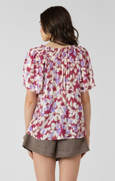 Michelle Blouse (Berry Bouquet)