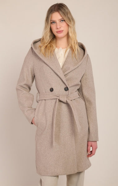 Mel Coat with Hood (Stone)