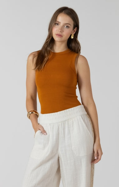 Sawyer Ribbed Tank (Golden Hour)