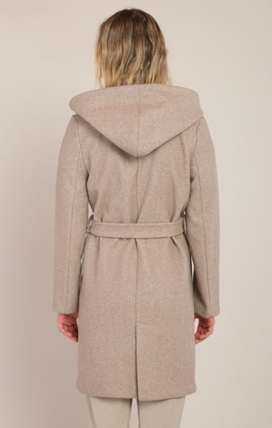 Mel Coat with Hood (Stone)