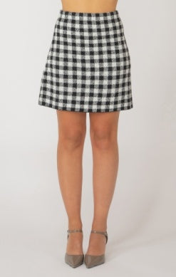 Poppy Knit Check Skirt