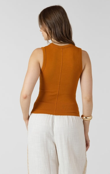 Sawyer Ribbed Tank (Golden Hour)