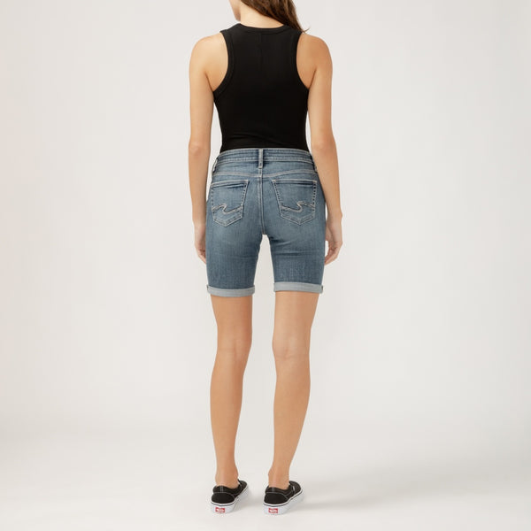 Elyse Bermuda Shorts (Indigo Blue)