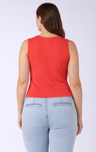 PLUS Sylvie Asymmetrical Tank (Raspberry Punch)