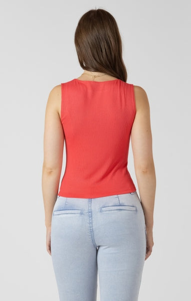 Sylvie Asymmetrical Tank (Raspberry Punch)
