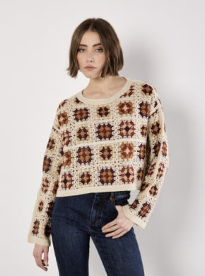 Alice Crochet Boxy Sweater