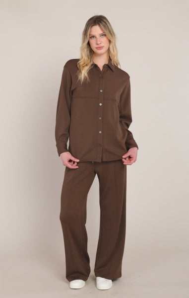 Sarah Scuba Pant (Milk Chocolate)