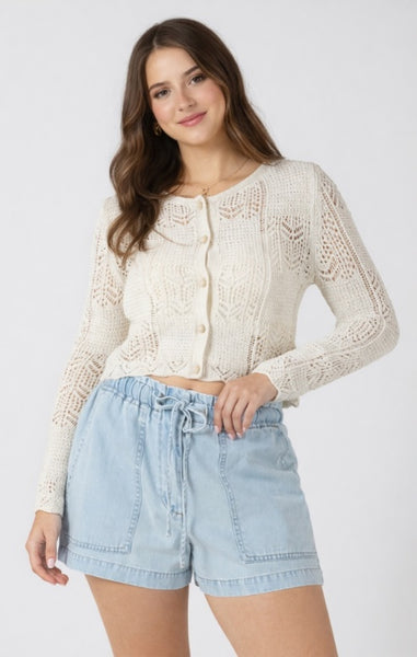 PLUS Melody Pointelle Cardigan