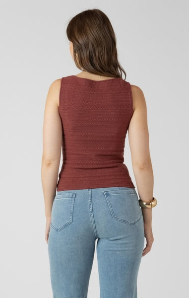 Riley Textured Tank (Burnt Sienna)