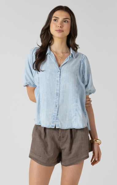 Paige Paneled Button Front Blouse