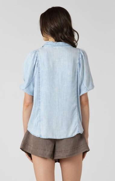 Paige Paneled Button Front Blouse