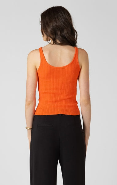 Brinley Textured Tank (Orange Burst)