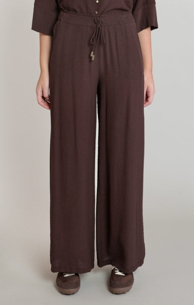 Cassidy Drawstring Pant (Dark Chocolate)