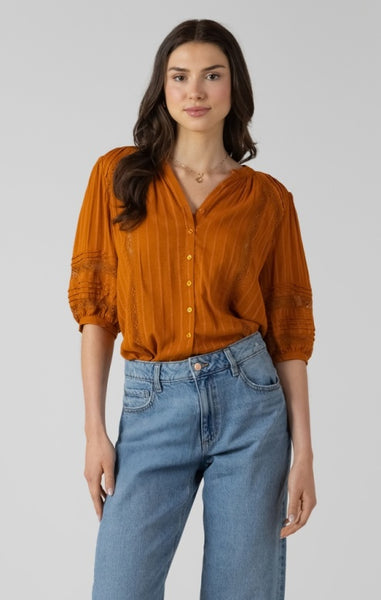 Skye Pintuck Blouse (Golden Hour)
