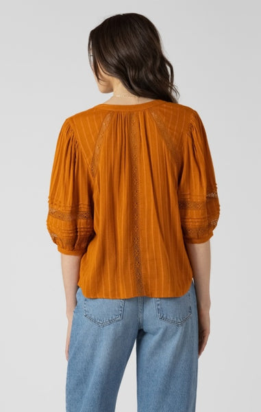 Skye Pintuck Blouse (Golden Hour)