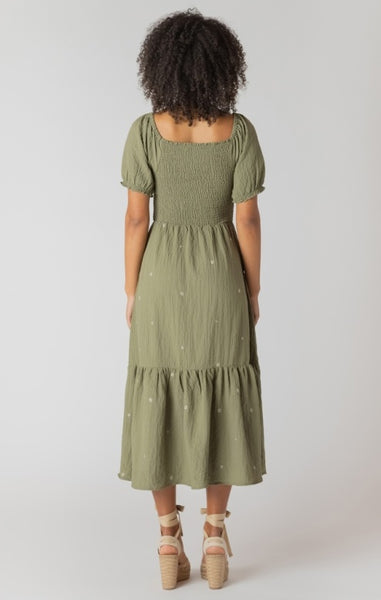 Morgan Tiered Dress (Olive)