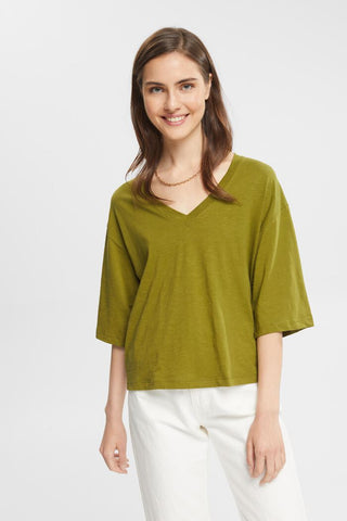 Alisa Cotton 3/4 Wide Sleeve Top - 2 Colour Options