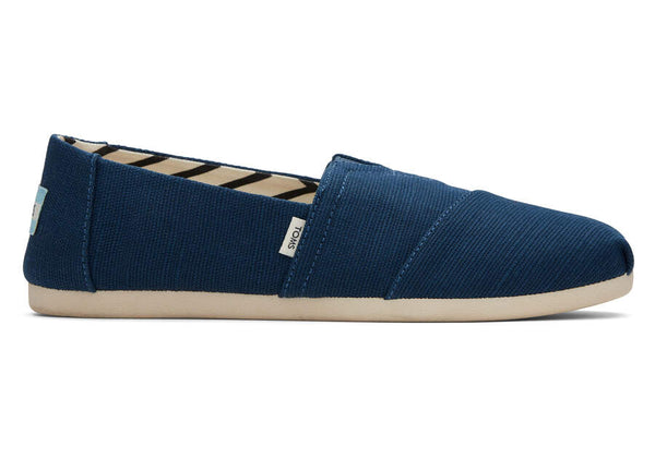 TOMS Majolica Blue Recycled Canvas Shoe