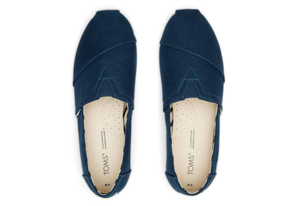 TOMS Majolica Blue Recycled Canvas Shoe