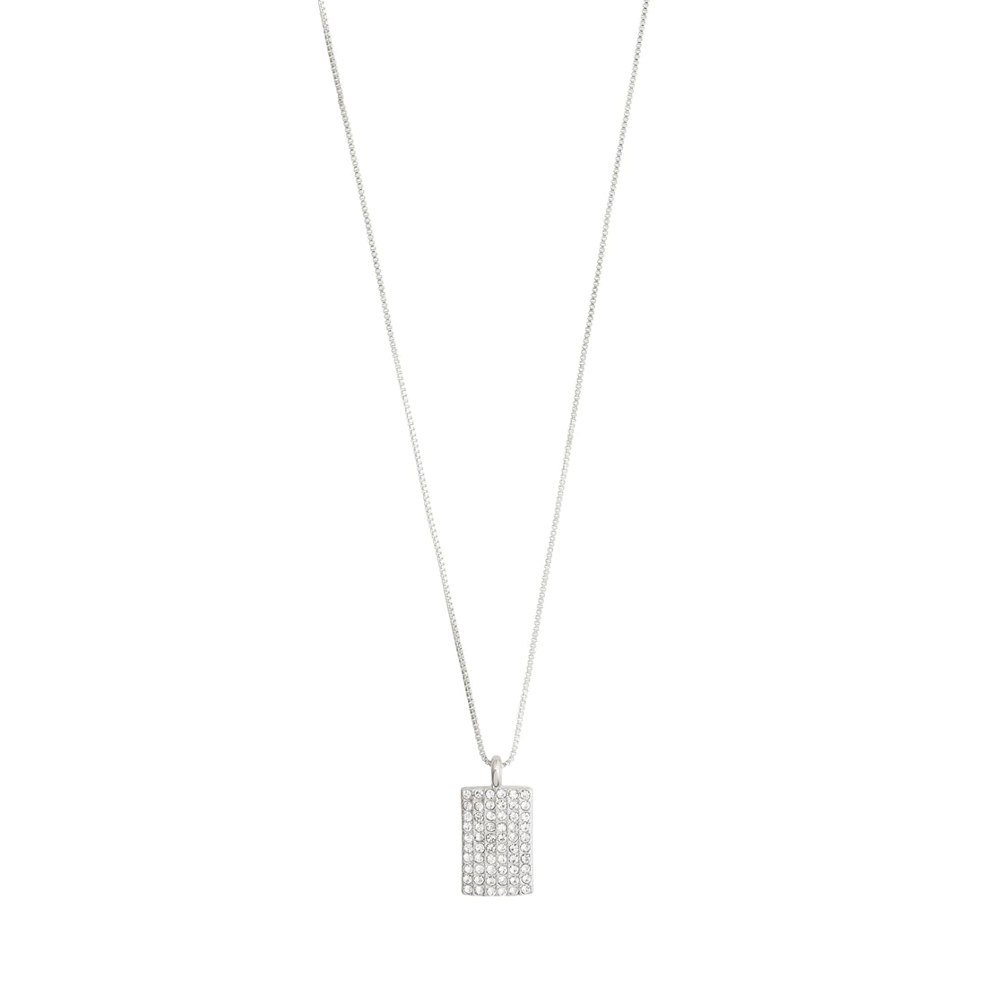 BE Square Crystal Plated Necklace - 2 Colour Options