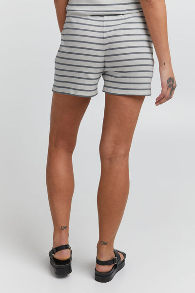 Louisa Navy Stripe Cotton Short