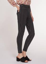 Zoe High Rise Black Stripe Jeans - Size 26 in Stock