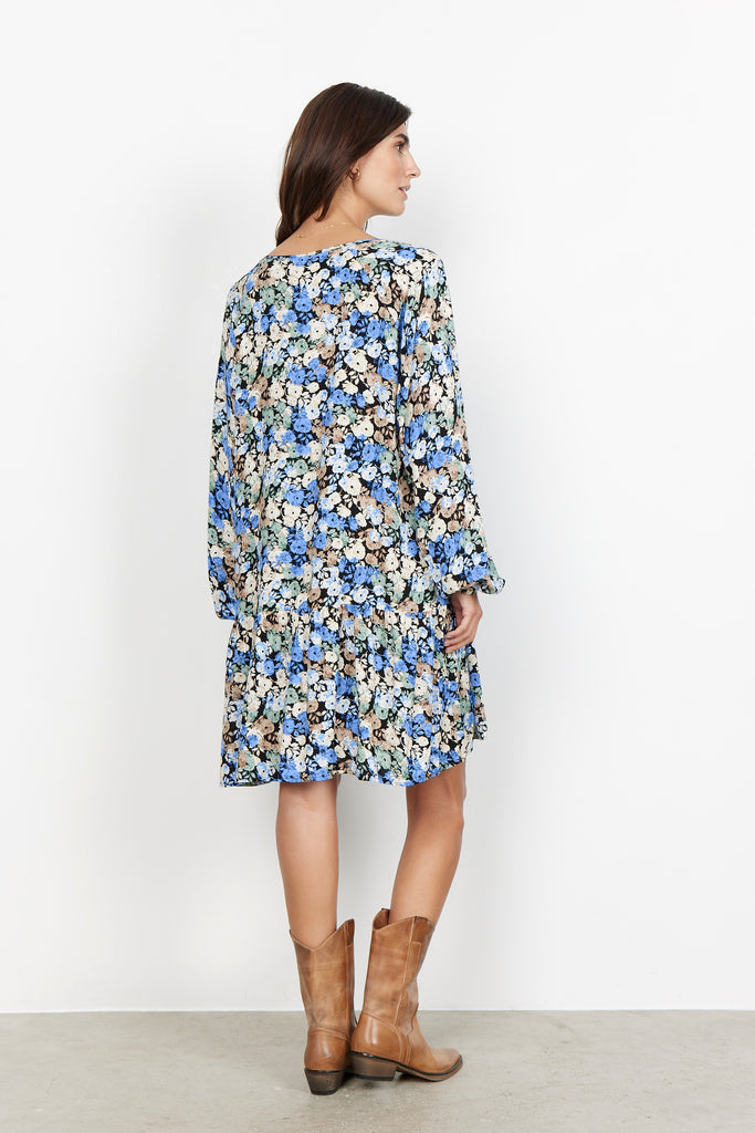 Tahari black floral dress sale