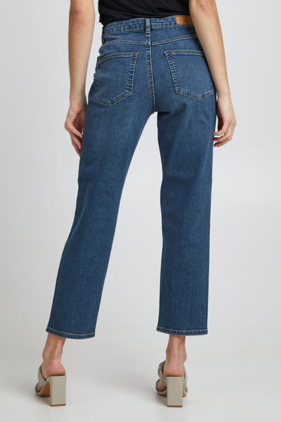 Raven Straight Fit Cropped Jeans