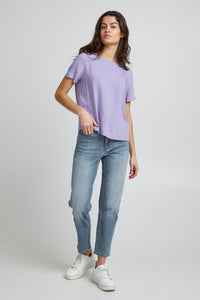 Raven Light Blue Straight Fit Cropped Jeans