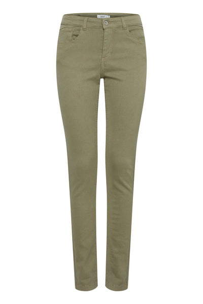 Lola Slim Fit Oil Green Jeans