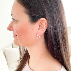 Jenna Shiny Hoops - 3 Colour Options